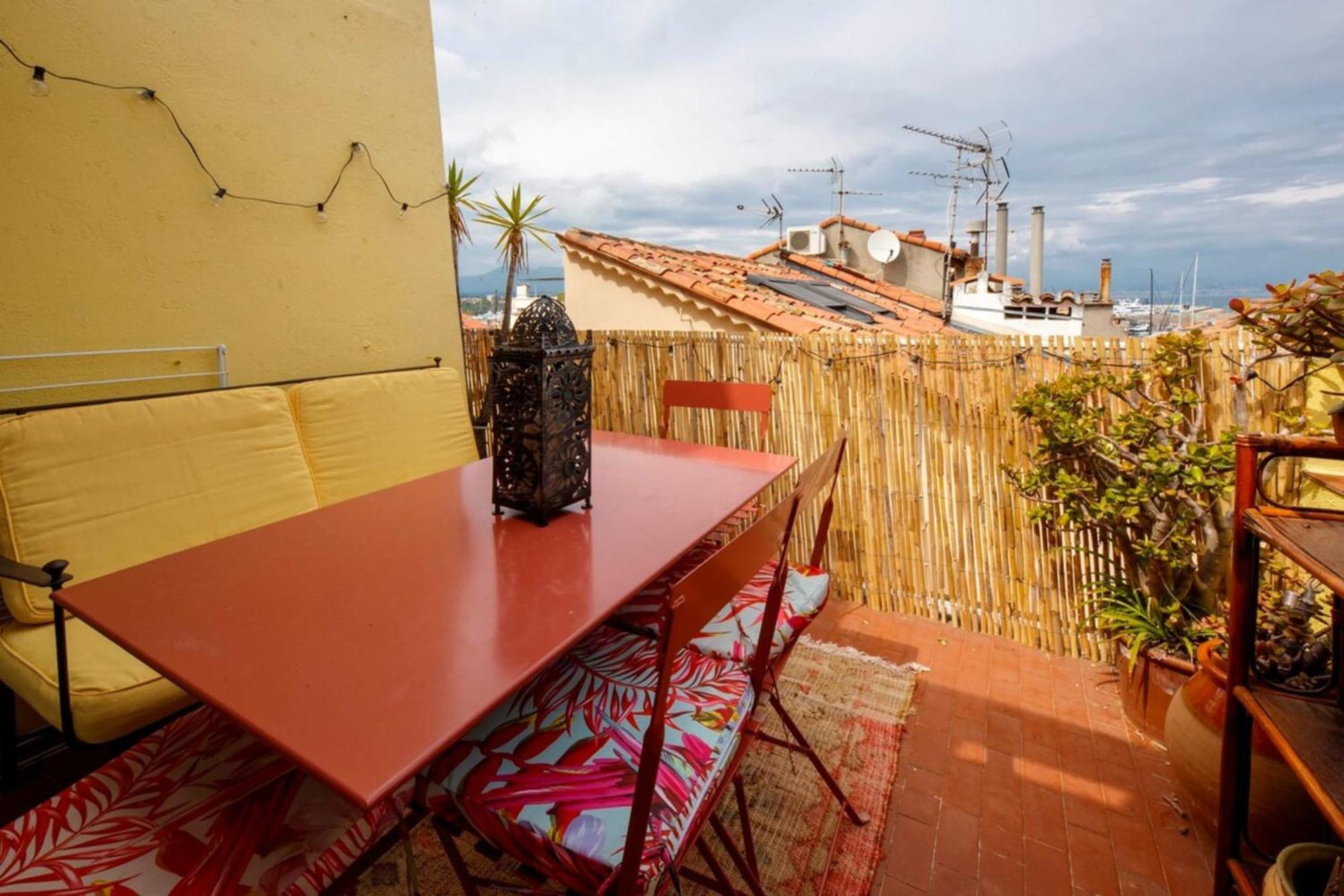 06M - Old Antibes Beautiful Duplex Terrace With Sea View公寓 外观 照片