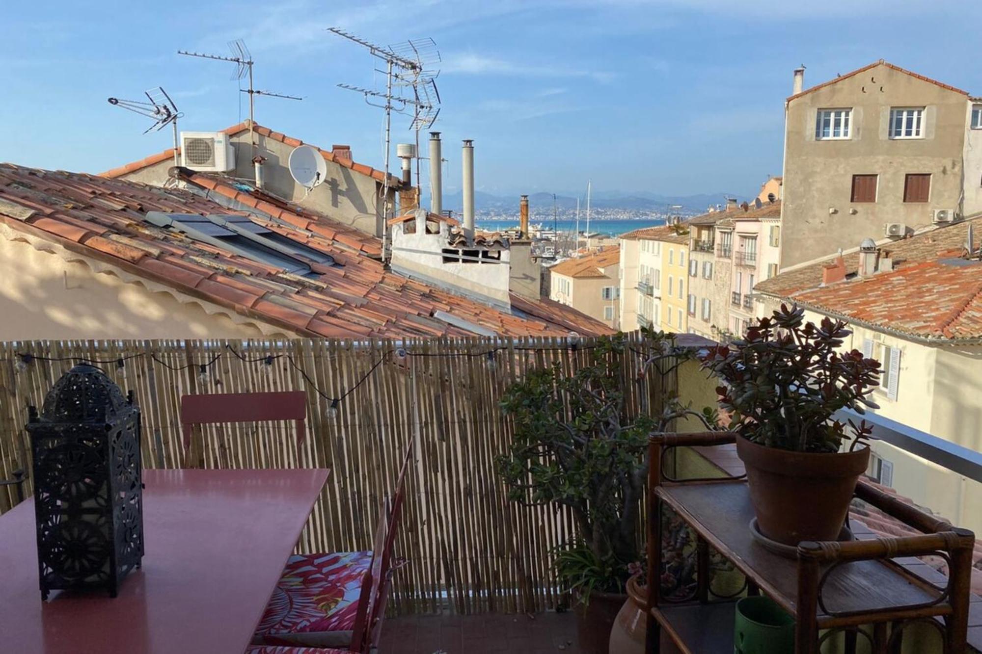 06M - Old Antibes Beautiful Duplex Terrace With Sea View公寓 外观 照片