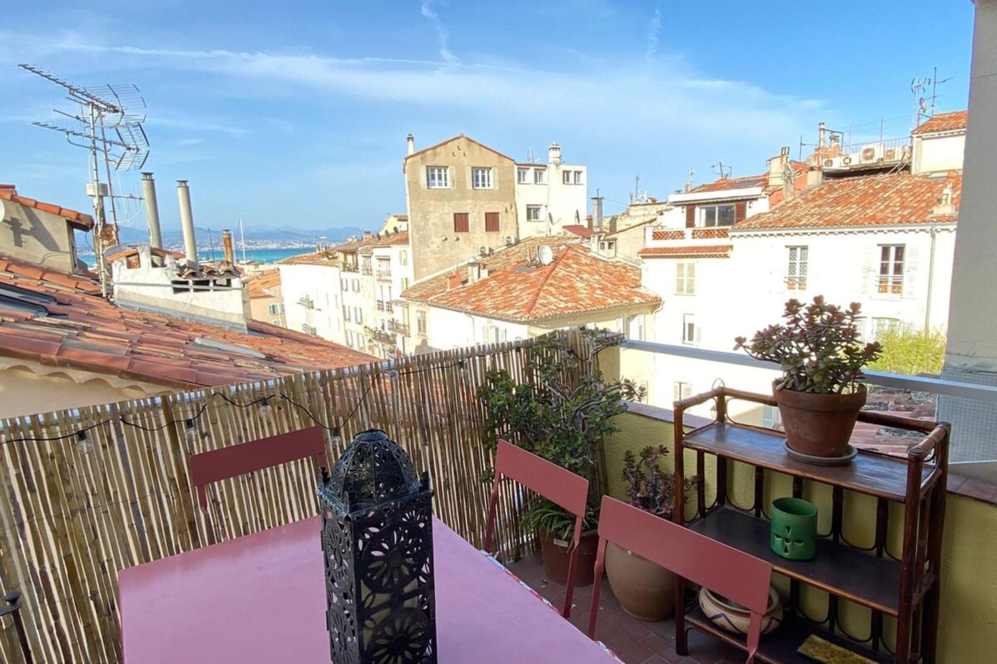 06M - Old Antibes Beautiful Duplex Terrace With Sea View公寓 外观 照片