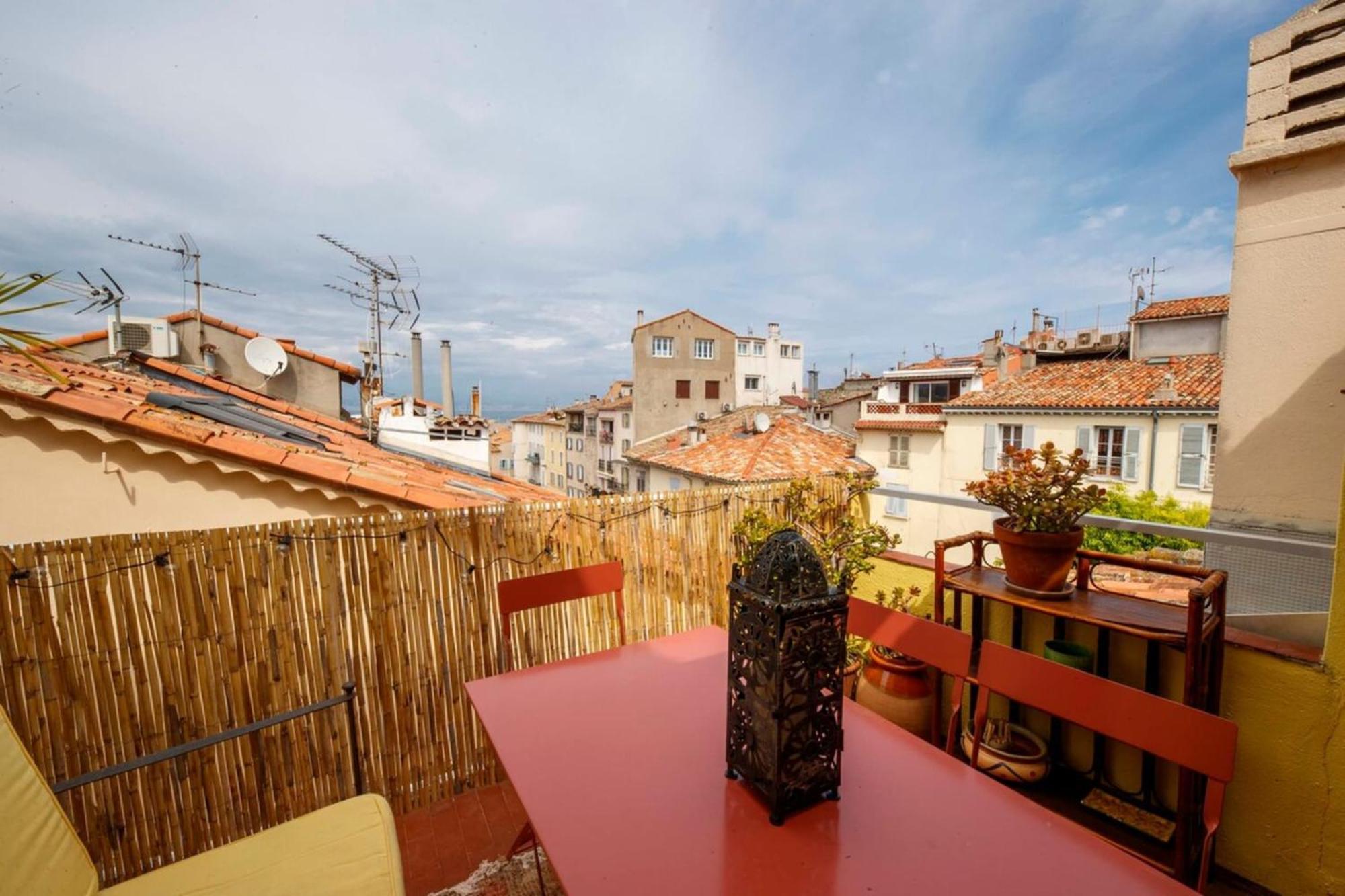 06M - Old Antibes Beautiful Duplex Terrace With Sea View公寓 外观 照片
