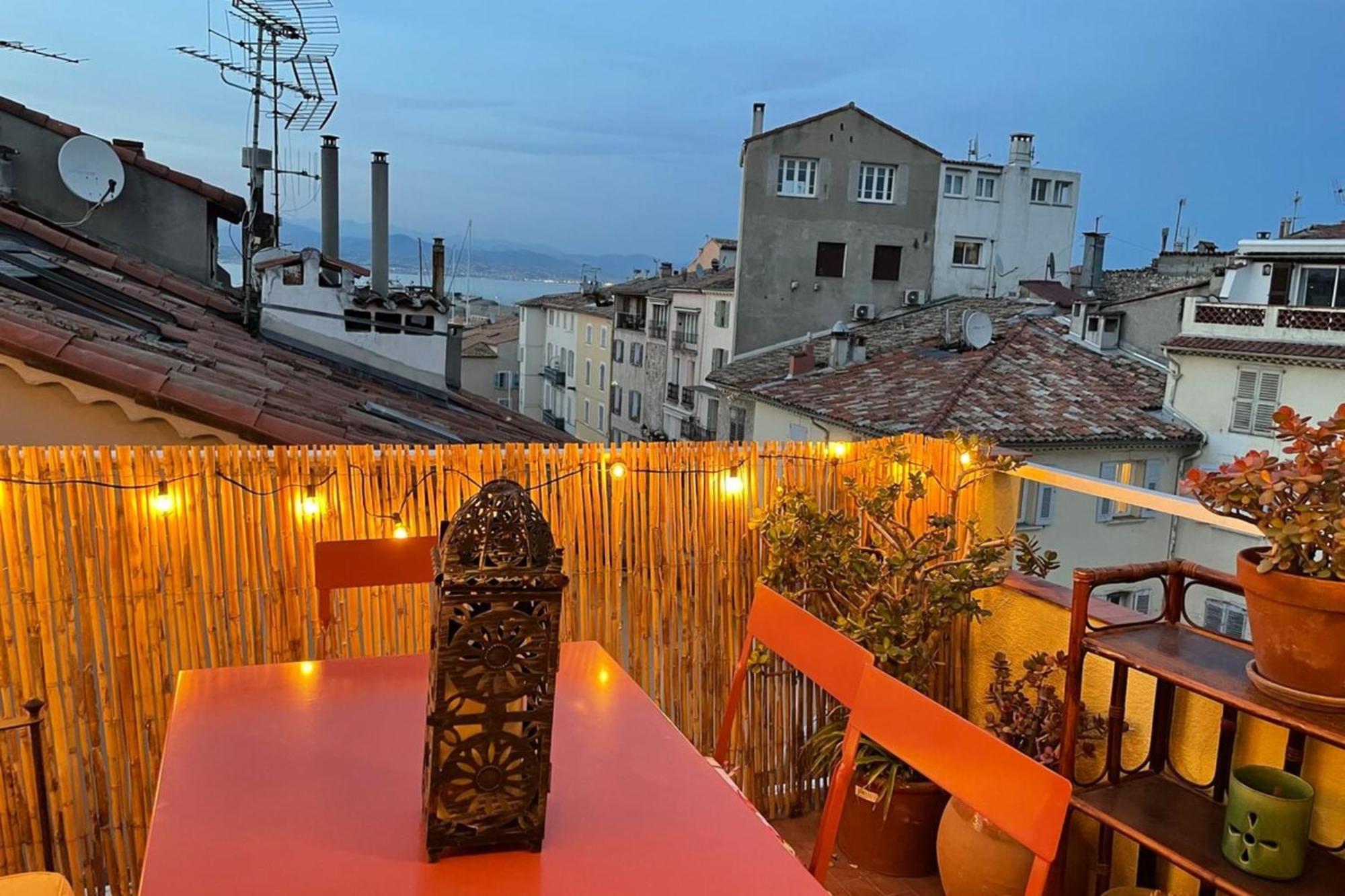 06M - Old Antibes Beautiful Duplex Terrace With Sea View公寓 外观 照片